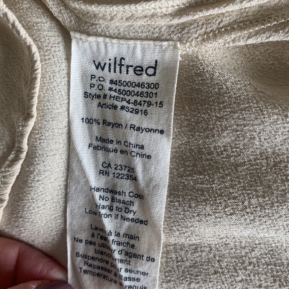 Wilfred Cream Leibniz Lace Trim Slip Dress - Picture 5 of 5